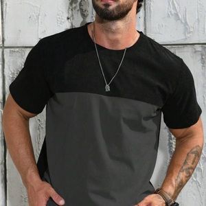 Shein mens 2 tone tee NEW